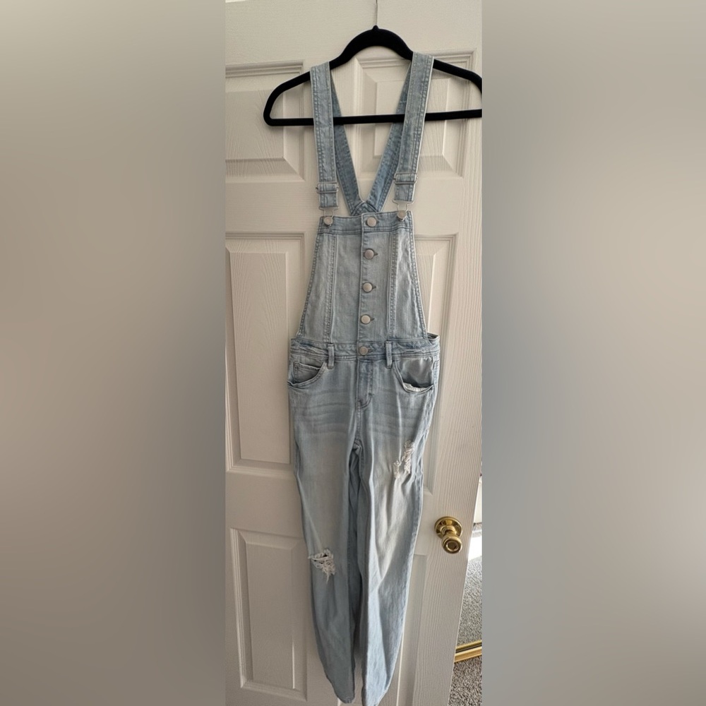 Refuge Sky Blue Denim Overalls